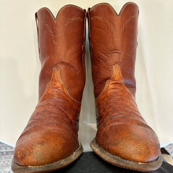 Vintage Lucchese L8009 full quill ostrich men’s 9.5D - Picture 4 of 5